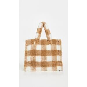 Stand Studio 'Lolita' Brown Checkered Tote Bag